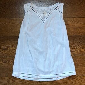 J. Crew Factory Sleeveless Swiss Dot Bohemian Blouse 4